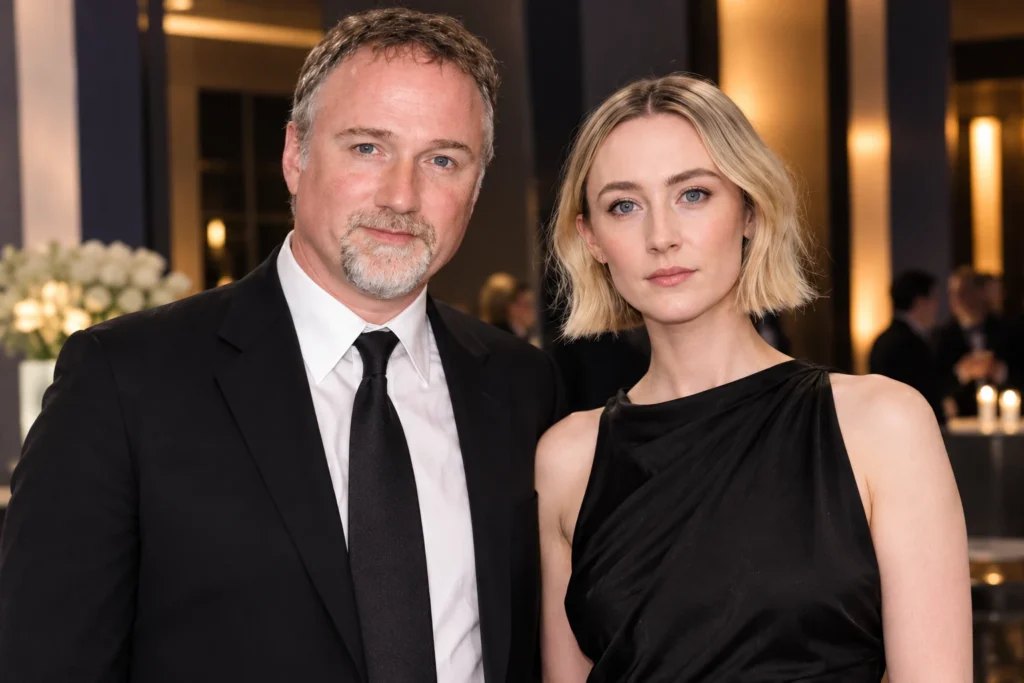 David Fincher And Saoirse Ronan together