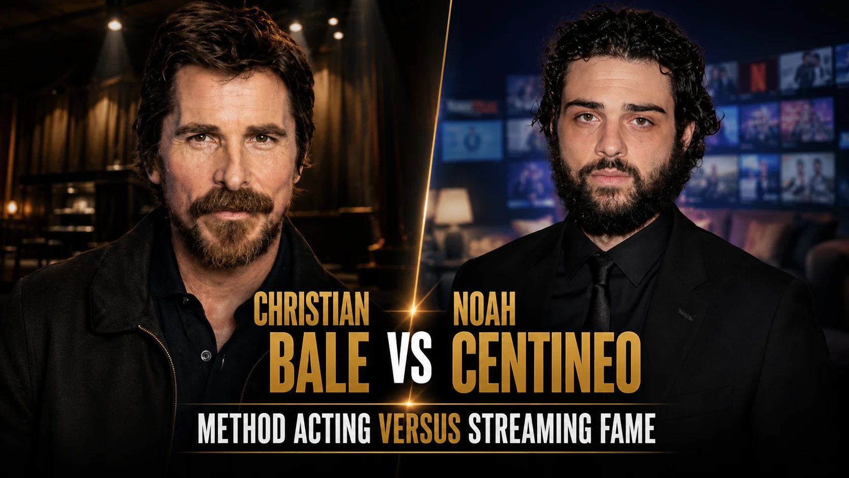 Christian Bale And Noah Centineo